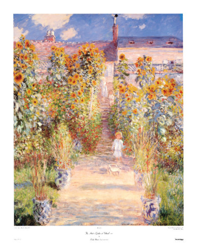 Artists Garden Vetheuil - Claude Monet Paintings